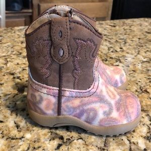 Roper Toddler Glitter Paisley Cowgirl Boots